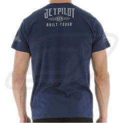 T-shirt Jetpilot Built Tough Navy -Aqua Sport Soldes t shirt jetpilot built tough navy 1
